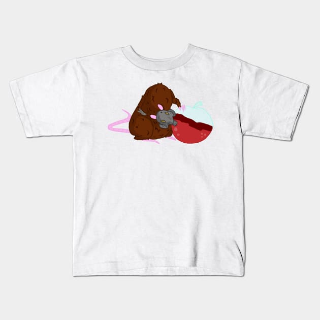 Posion rat Kids T-Shirt by Make_them_rawr